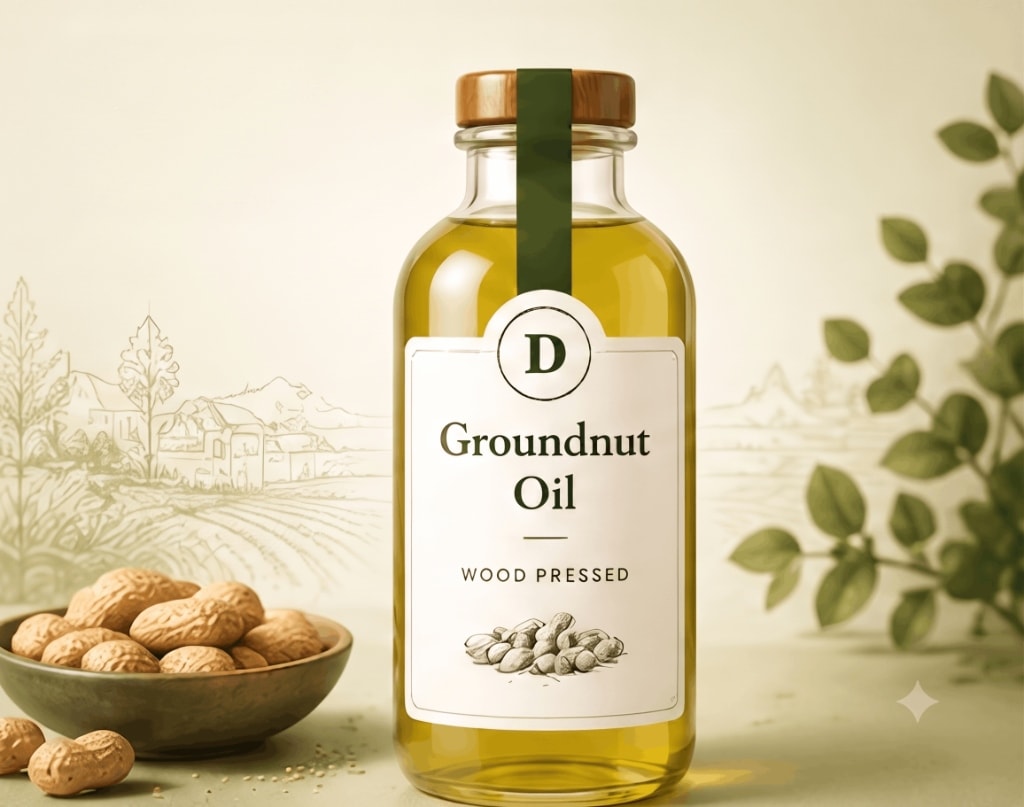 Cold-Pressed Groundnut Oil